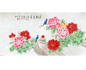 凌雪 四尺整张《花开富贵》 北京美协会员