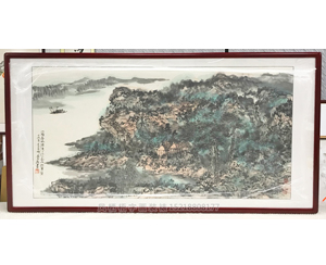 山水国画装裱画框