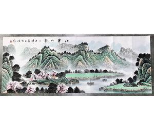 小六尺山水画