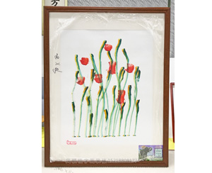 大象画的作品装裱画框