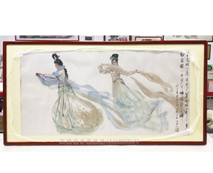 中国美术最高荣誉奖 杨之光院长 《仕女图》作品