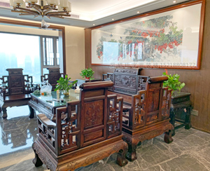 珠光新城?御景二期 4米长国画安装