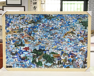 油画装裱原木色画框