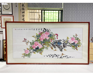 四尺整张 牡丹花《富贵吉祥》<strong>书画装裱</strong>